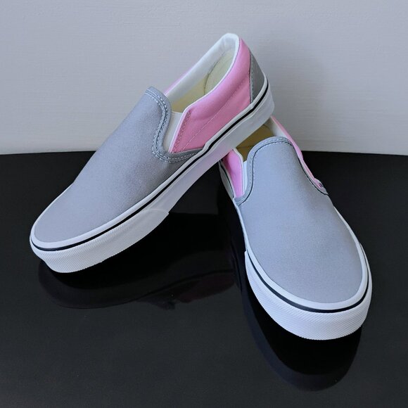 Vans Men's Classic Slip-On Sneaker in Fresh & Contemporary Prism Pink/Drizzle - Picture 10 of 12